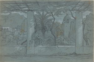 Eine Terrasse und ein Garten auf Capri [recto]