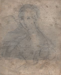 Skizze von Marie Louise Tetu, Madame François Fleischbein, vor ca. 1833 von François Fleischbein