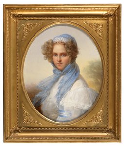 Porträt von Miss Kinsoen von François Joseph Kinsoen
