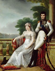 Jérôme Bonaparte und Catharina von Württemberg als König und Königin von Westphalen