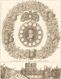 Die Perspektive der Kirche Notre Dame de Paris von François Le Febvre
