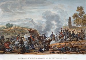 Die Schlacht von Ocaña, 19. November 1809