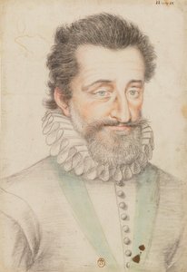 Gezeichnetes Porträt von König Heinrich IV von François Quesnel