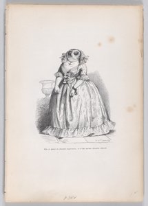 Sie posierte sich als überlegene Eule und war nur eine lächerliche Eule aus Szenen von..., ca. 1837-47