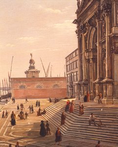 Stufen zur Basilika Santa Maria della Salute in Venedig