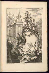 Entwurf für einen Brunnen mit zwei Putti mit einem Fischernetz von François de Cuvilliés the Elder