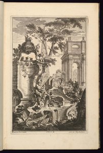 Entwurf für einen Brunnen mit einem Flussgott von François de Cuvilliés the Elder