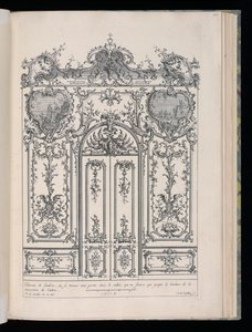 Wand mit Doppeltür, Livre de Lambris (Buch der Täfelung)