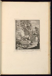Entwurf für eine Landschaft mit Felsen