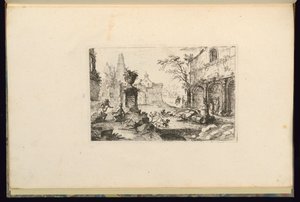 Landschaft mit Ruinen