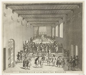 Hof von Holland in Sitzung, ca. 1700