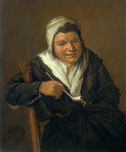 Eine Frau, die eine Pfeife raucht von Frans (Follower of) Hals