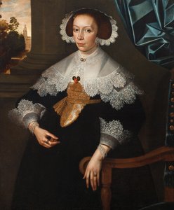 Porträt von Florence-Marguerite de Renesse-Warfusée, Gräfin von Grimbergen, 1641
