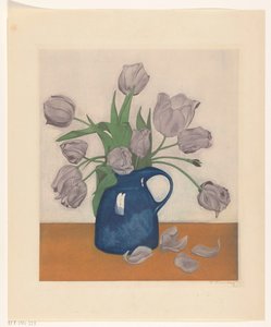 Tulpen in einer Kanne von Frans Everbag (signed by artist)