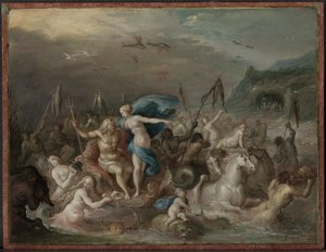 Der Triumph von Neptun und Amphitrite von Frans Francken