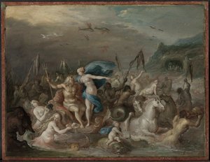 Der Triumph von Neptun und Amphitrite, 1630er Jahre von Frans Francken