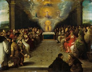 Disputation über das Heilige Sakrament von Frans Francken the Younger