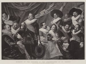 Bankett der Offiziere der Arquebusiers von St. Georg