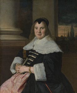 Porträt einer Frau, ca. 1650, wahrscheinlich im 18. Jahrhundert überarbeitet