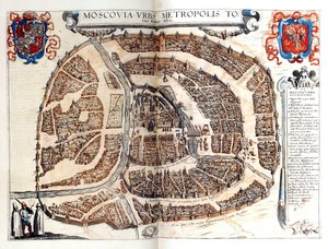 Karte von Moskau, 1572