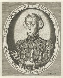 Porträt von Katharina von Habsburg von Frans Huys