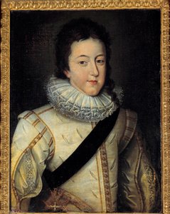 Porträt von Ludwig XIII., König von Frankreich und Navarra zur Zeit seiner Hochzeit 1616 (nach Frans Pourbus dem Jüngeren) von Frans II Pourbus