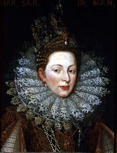 Porträt von Margaret Gonzaga, Herzogin von Savoyen von Frans II Pourbus