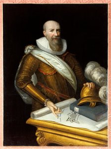 Porträt des ersten Herzogs von Sully als Superintendent der Befestigungen. Maximilian von Béthune, Herzog von Sully