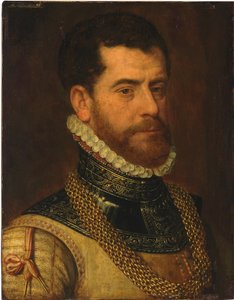 Porträt eines Gentlemans, mit dem Monogramm von Don Gaspar de Haro y Guzman von Frans I Pourbus