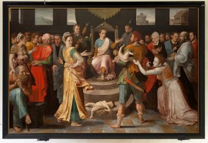 Das Urteil Salomos von Frans I Pourbus