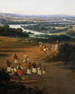 Serinhaem-Dorf in Brasilien oder Das Zuhause eines Zuckerrohrpflanzers in Brasilien von Frans Post