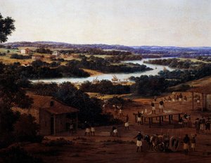 Ansicht von Engenho Real in Brasilien, (Detail) von Frans Post