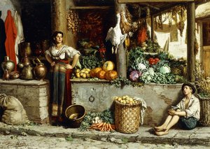 Ein Gemüsemarkt von Frans Meerts