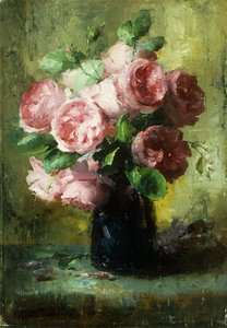 Rosa Rosen in einer Vase