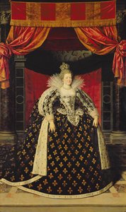 Marie de Medici (1573-1642) in Krönungsroben, ca. 1610 von Frans Pourbus the Younger