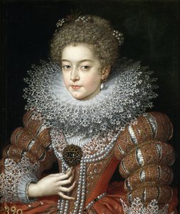Porträt von Königin Elisabeth von Frankreich 1602-1644, Königin von Spanien von Frans Pourbus the Younger