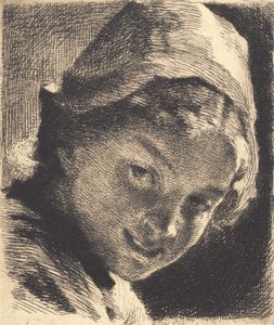 Lachendes Mädchen mit Mütze von Frans Schwartz
