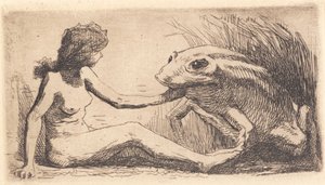 Das Mädchen mit dem Frosch von Frans Schwartz