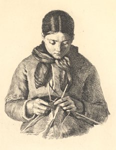 Die Strickerin von Frans Schwartz