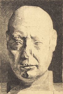 Ägyptischer Kopf, nach einem Gipsabguss von Frans Schwartz