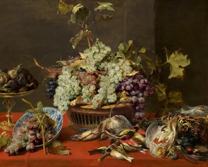 Stillleben mit Trauben und Wild von Frans Snyders
