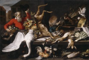 Stillleben mit Wild, Früchten und Gemüse auf einem Markt, 1614 von Frans Snyders or Snijders