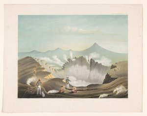 Vulkan Guntur in West-Java von Frans Wilhelm Junghuhn