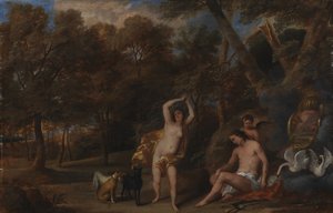 Venus beklagt den getöteten Adonis von Frans Wouters