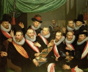 Bankett der Offiziere und Unteroffiziere der Zivilgarde von San Jorge von Frans de Grebber