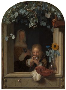 Ein Junge, der Seifenblasen bläst, 1663