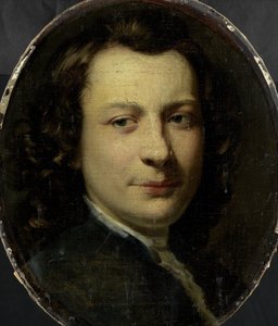 Porträt von George van der Myn, Maler von Frans van der Mijn