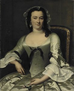 Porträt von Maria Henriëtte van de Pol, Ehefrau von Willem Sautijn von Frans van der Mijn