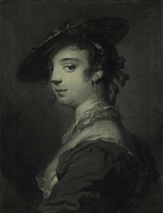 Porträt einer jungen Dame, Brustbild von Frans van der Mijn