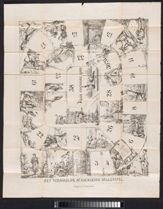 Karikatur im Leidener Studentenalmanach, 1874 von Fransen van de Putte